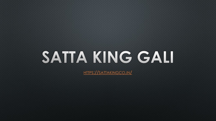 satta king gali