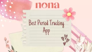 Best Period Tracking App- Nona Woman