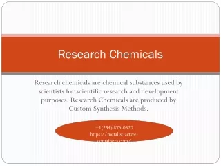 Buy Chemicals For Research