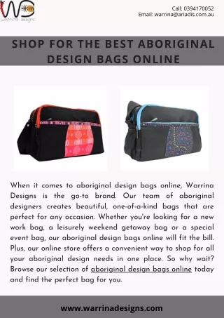 Shop For The Best Aboriginal Design Bags Online