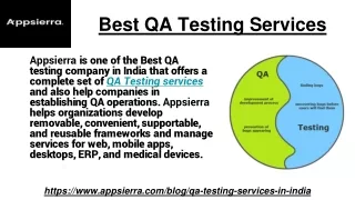 best qa testing services