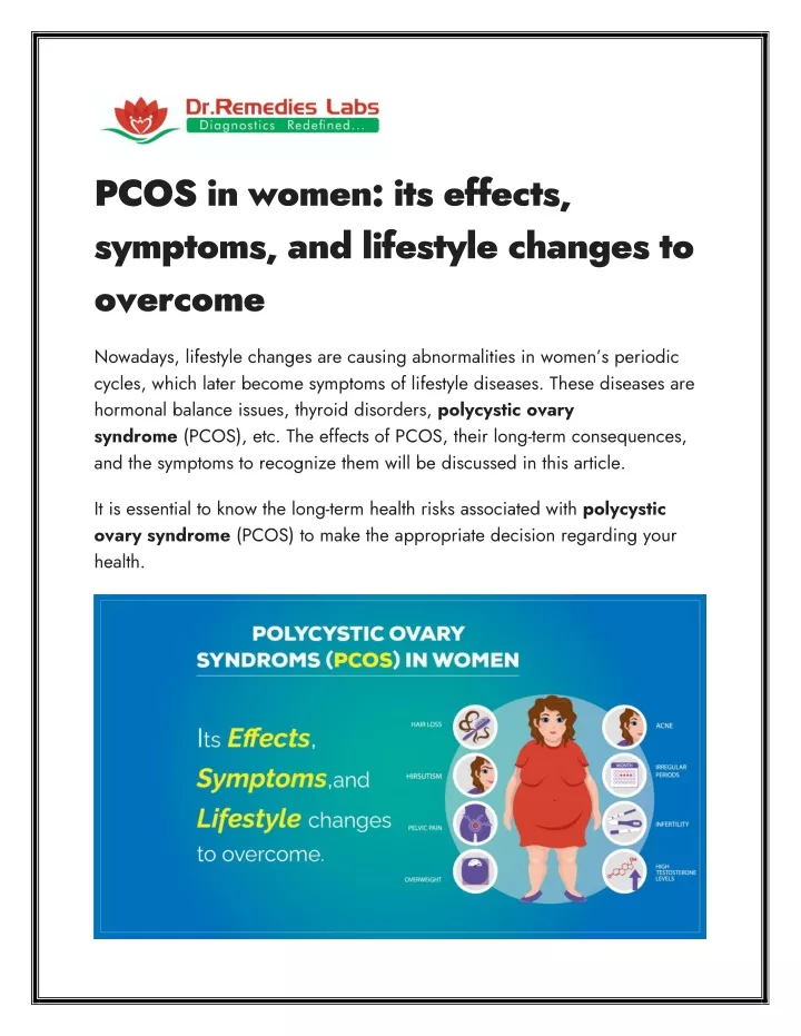 pcos in women its effects symptoms and lifestyle