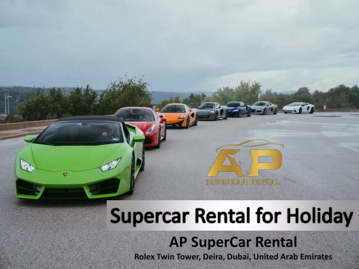 supercar rental for holiday