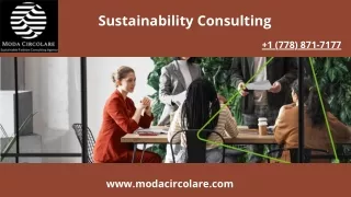 Sustainability Consulting
