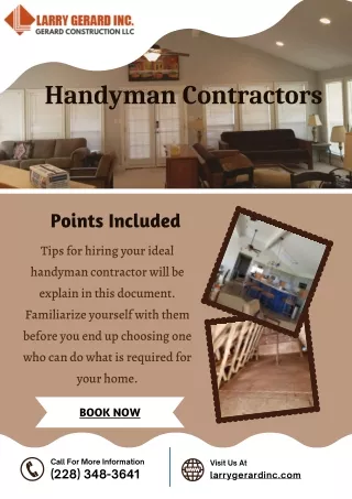 Major Reasons to Hire Handyman Contractors to Fixed Household Problems!