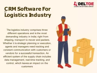 CRM Software For Logistics Industry