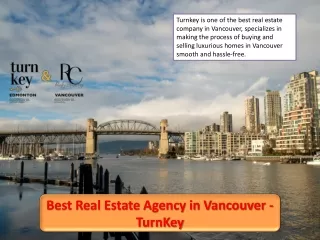 Reputed Real Estate Company in Vancouver - TurnKey