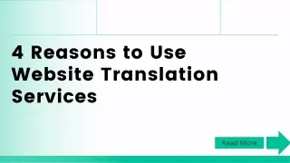 4 reasons to use website translation services