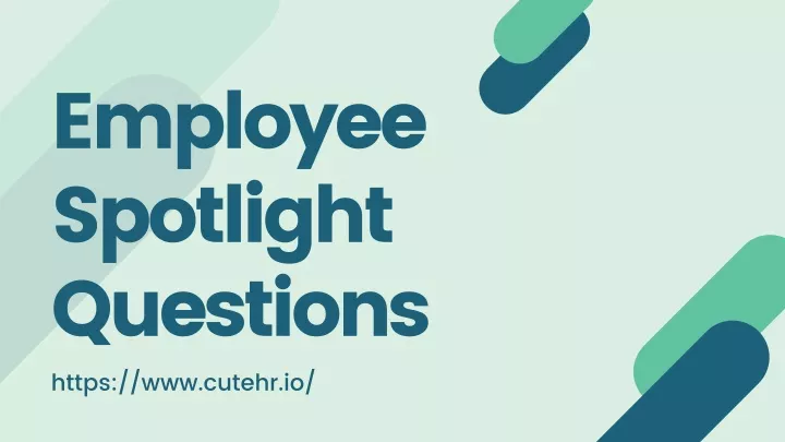 employee spotlight questions https www cutehr io