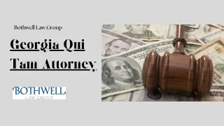 Georgia Qui Tam Attorney - Bothwell Law Group