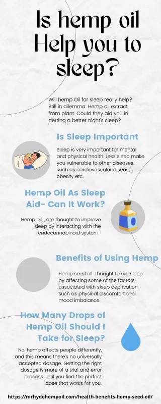 Is hemp oil Help you to sleep