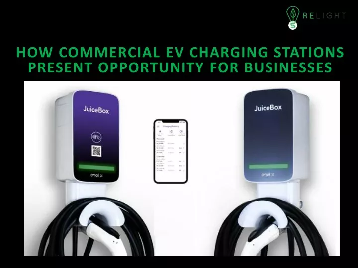 how commercial ev charging stations present