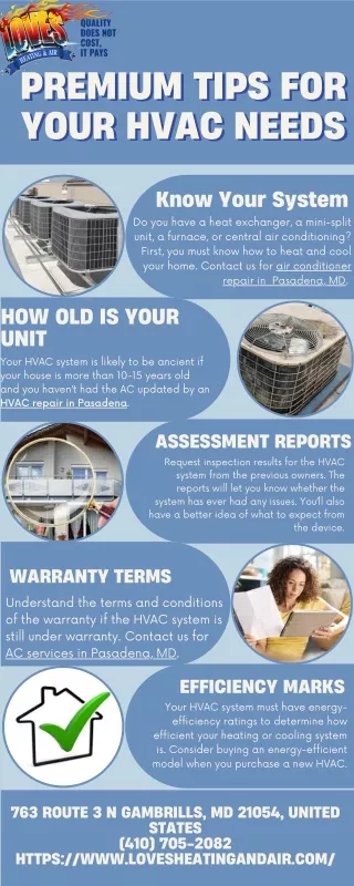 Premium Tips For Your HVAC Needs