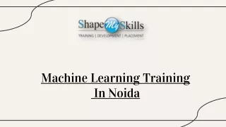 machine learning training in noida