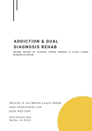Addiction & Dual Diagnosis Rehab