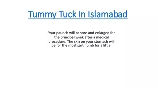 tummy tuck