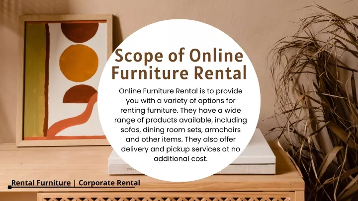 scope of online furniture rental online furniture