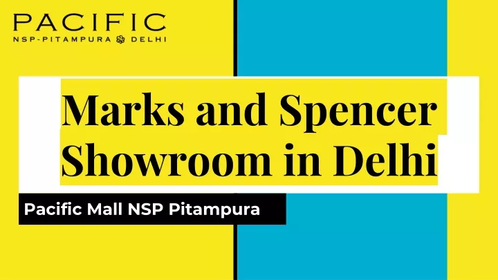 m arks and spencer showroom in delhi