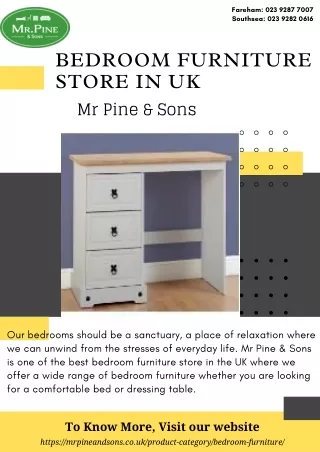 Bedroom Furniture Stores UK