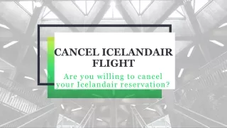 Cancel Icelandair flight