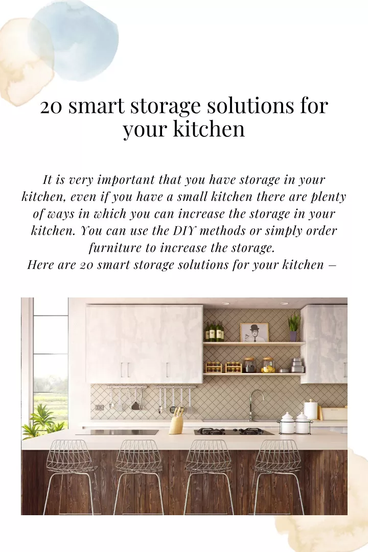 20 smart storage solutions for your kitchen