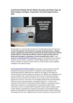 Saudi Arabia Modular Kitchen Market Research Report 2022-2027 - slide 1
