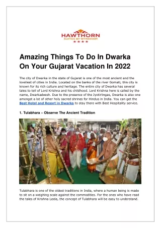 Amazing Things To Do In Dwarka On Your Gujarat Vacation In 2022