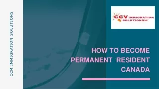 how to become permanent resident canada
