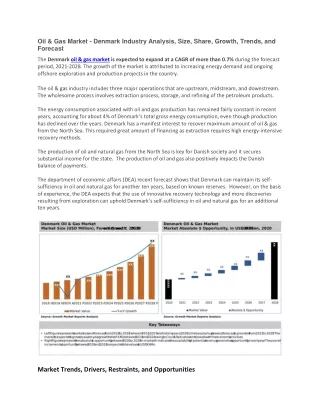 oil gas market denmark industry analysis size