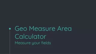 GPS Land Surveying - Geo Measure Area Calculator