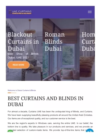 BEST CURTAINS AND BLINDS IN DUBAI