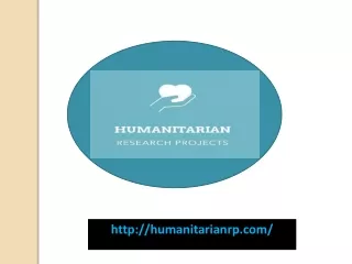 Community Based Prevention Programs - Humanitarian Research Projects