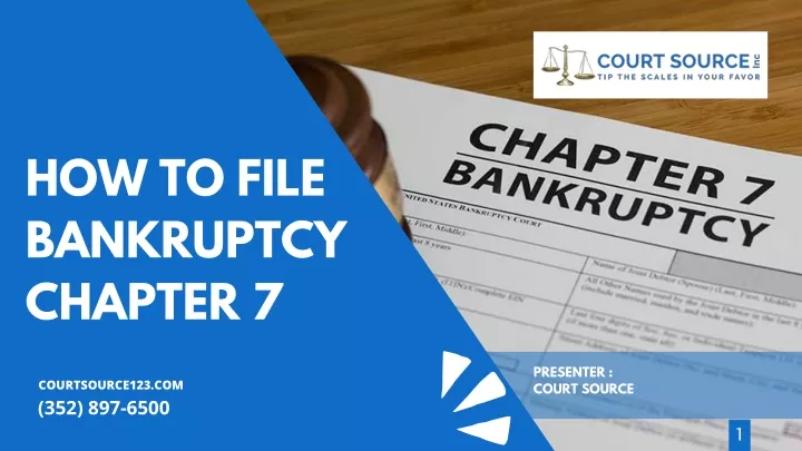 how to file bankruptcy chapter 7