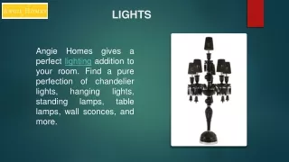 Find A Lightning Solution For Perfect Home Decoration