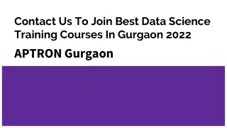 contact us to join best data science training courses in gurgaon 2022