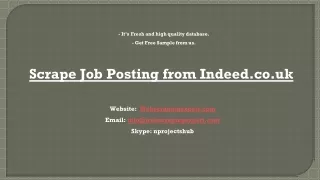 Scrape Job Posting from Indeed.co.uk