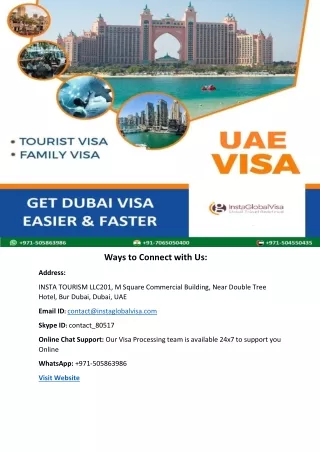 Apply for UAE Visa Online at Insta Global Visa