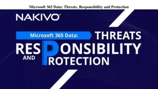 Microsoft 365 Data_ Threats, Responsibility and Protection