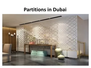 partitions in dubai