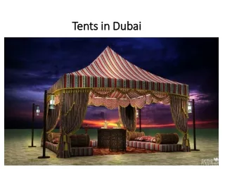 tents in dubai