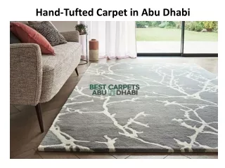 hand tufted carpet in abu dhabi