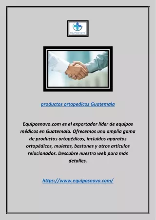 productos ortopedicos guatemala | Equiposnovo.com