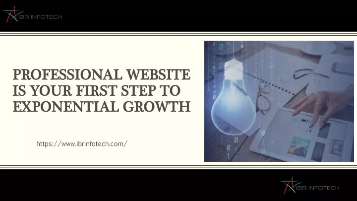 professional website is your first step to exponential growth