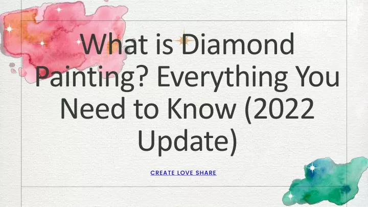 what is diamond painting everything you need