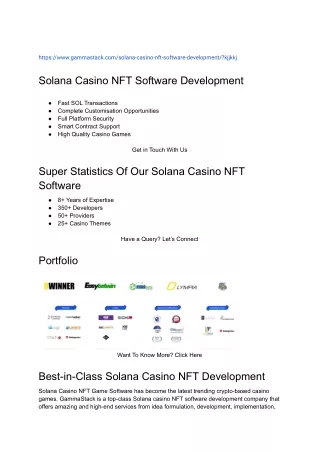 https www gammastack com solana casino