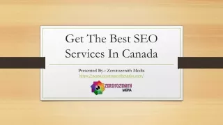 Best SEO Services In Canada