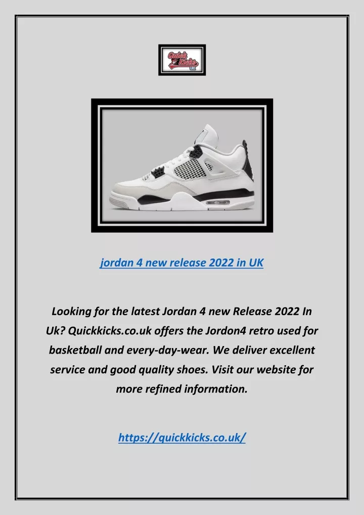 jordan 4 new release 2022 in uk