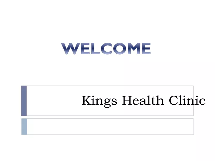 kings health clinic