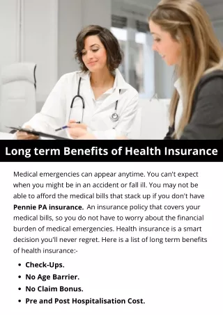 Long term Benefits of Health Insurance