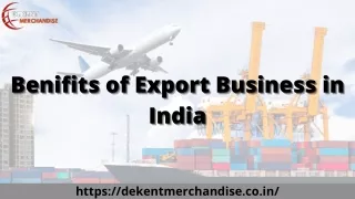 benifits of export business in benifits of export